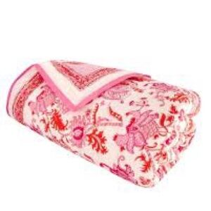 roller rabbit pink queen quilt